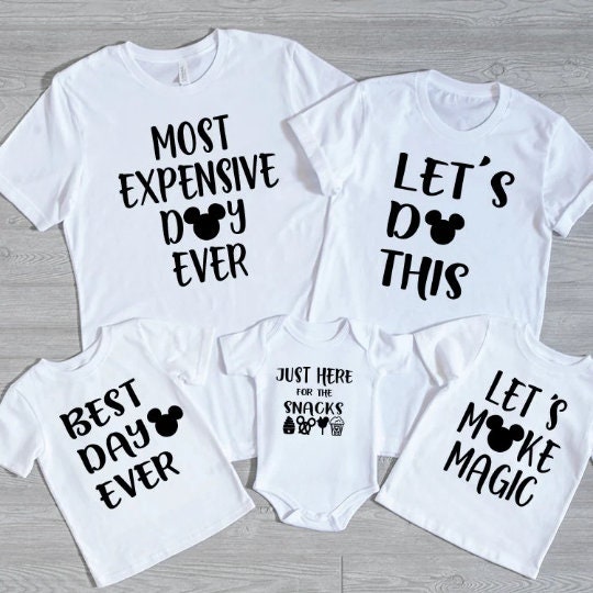 Disney Lets Make Magic DTF Iron On Transfer - Disney Matching Iron On - Disney Shirt - Disneyworld Matching Shirt- Disneyland Matching Shirt