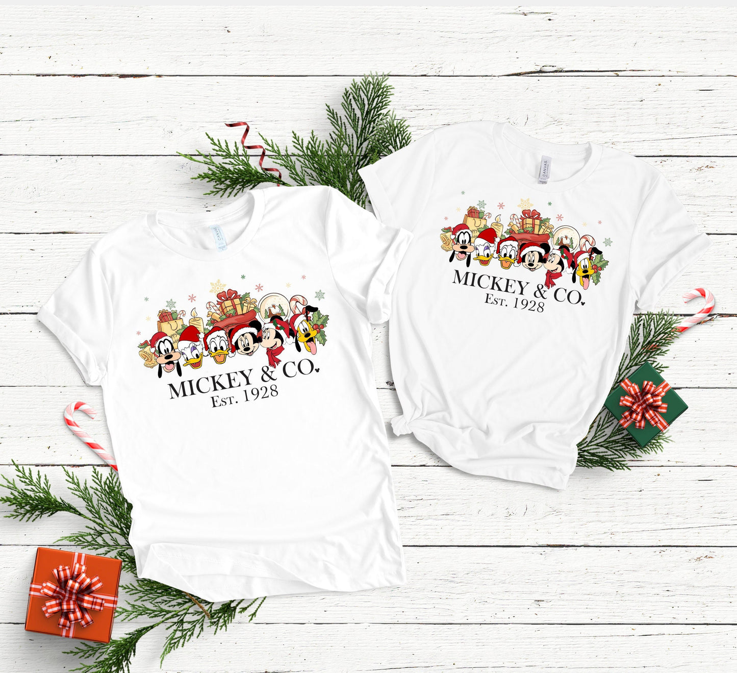 Christmas Mickey and Co Transfer - Ready To Press - Transfers For Shirts - Very Merry Christmas Transfers - Mickey Transfer