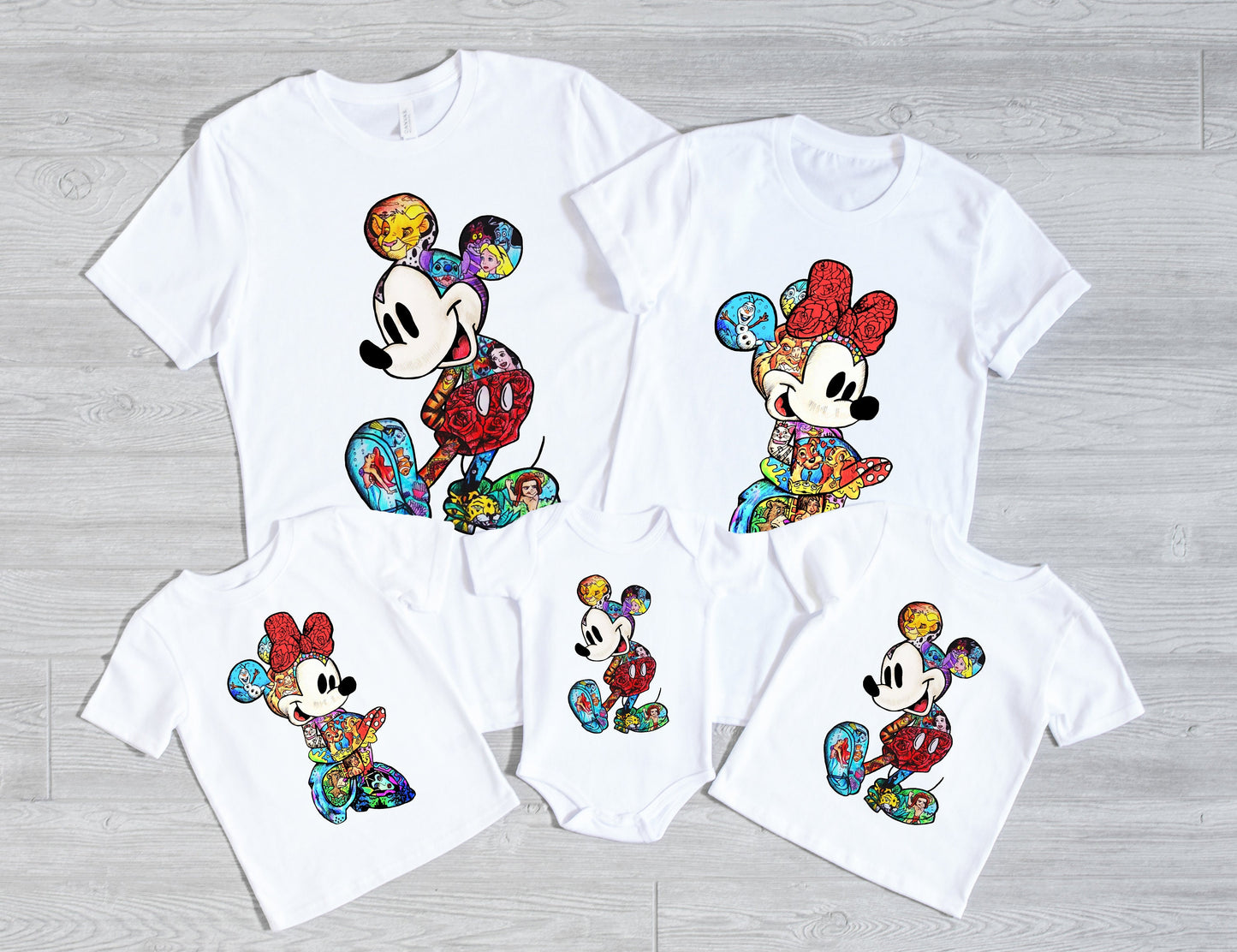 Disney Watercolor Transfer - Ready To Press - Transfers For Shirts - Disney Transfers - Mickey Design Transfer - DTF Decal Transfers