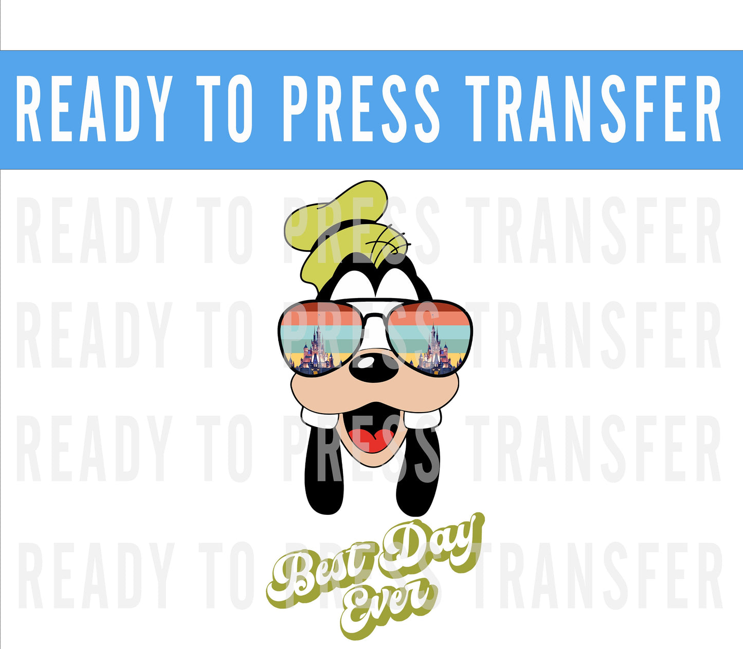 Daisy and Friends Best Day Ever Ready To Press Iron On Decal DTF Transfer For DIY Shirts To Make At Home - Daisy Shirts - Disney Shirts