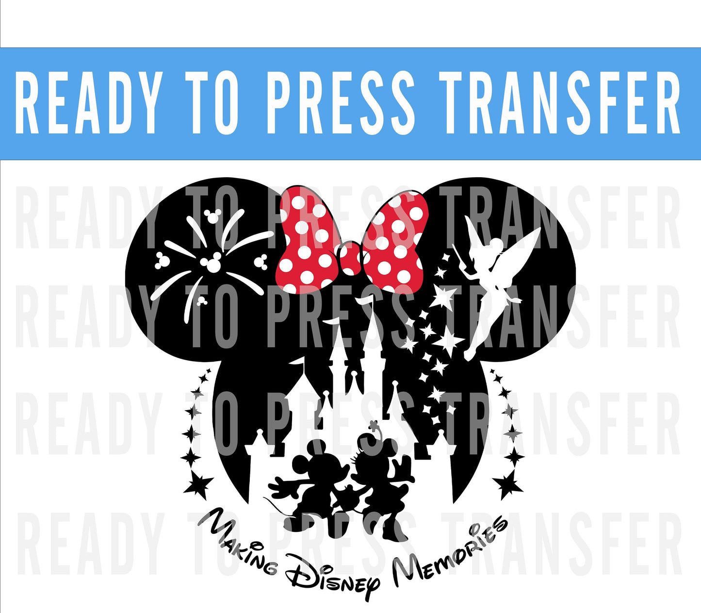 Disney Making Memories Transfer - Ready To Press - Transfers For Shirts - Disney Transfers - Mickey Design Transfer - DTF Decal Transfers