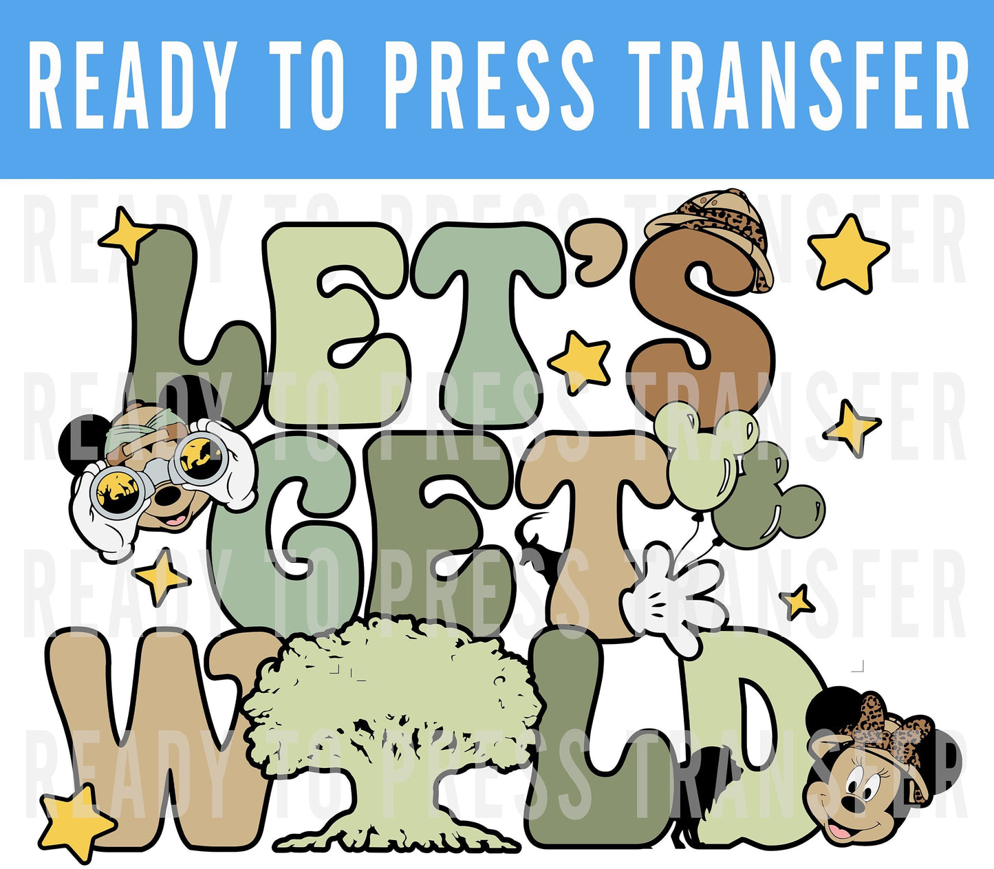 Safari Lets Get Wild Transfer