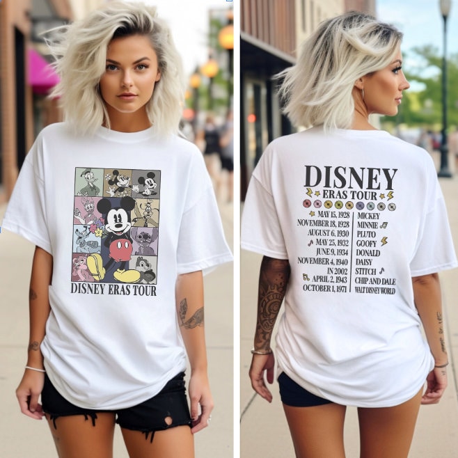 Disney Eras Tour DTF Transfer - Ready To Press - Transfers For Shirts - Disney Family Shirt - Concert Disney Eras Tour Group Shirt