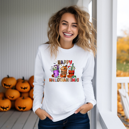 Hallothanksmas Holiday Shirt Decal