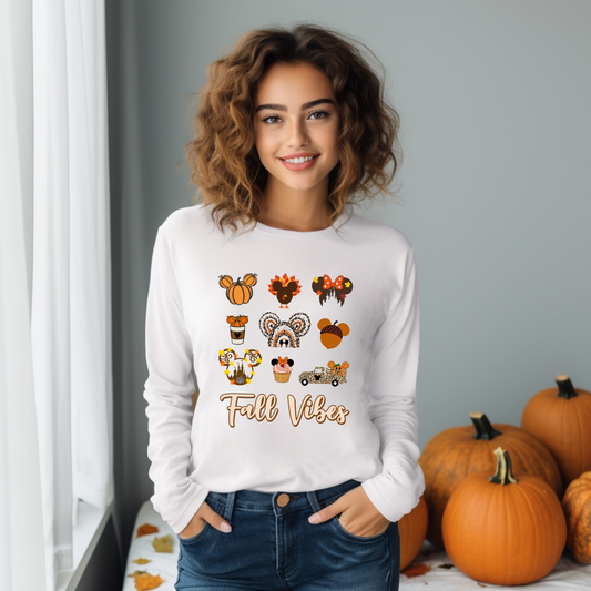 Thanksgiving Fall Vibes Shirt Decal