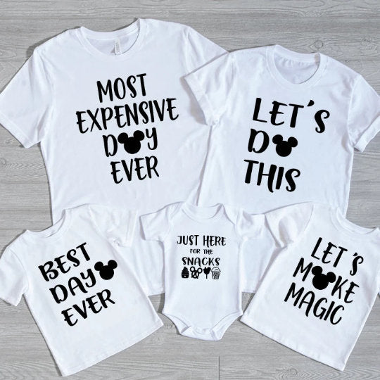Disney Lets Do This DTF Iron on Transfer Decal- Disney Matching Iron On- Disney Shirt- Disneyworld Matching Shirt- Disneyland Matching Shirt