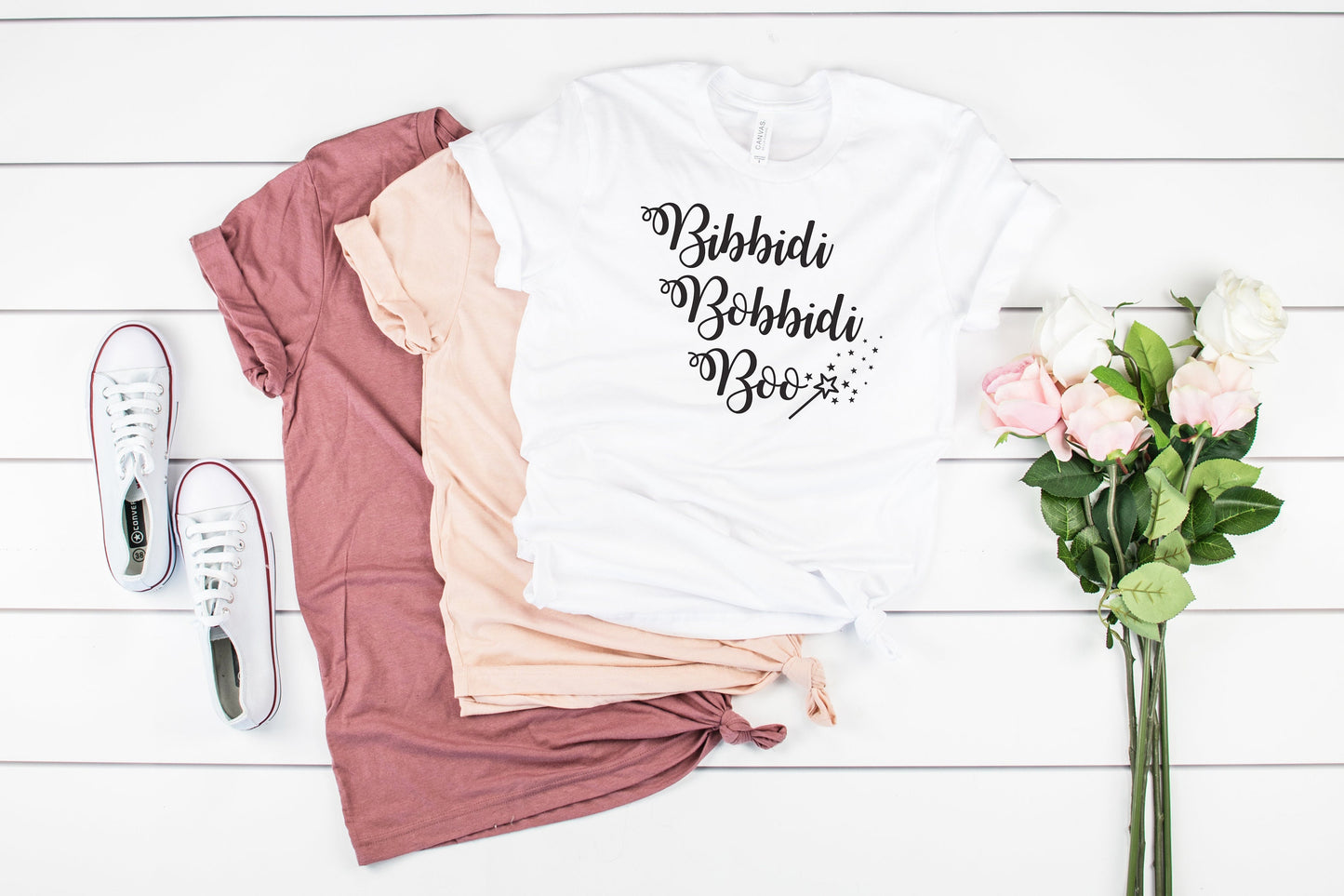 Disney Cinderella Inspired Bibbidi Bobbidi Boo Design - Disney DTF Iron On Decals - Disney Shirt - Disneyworld Matching Shirt -Magic Kingdom