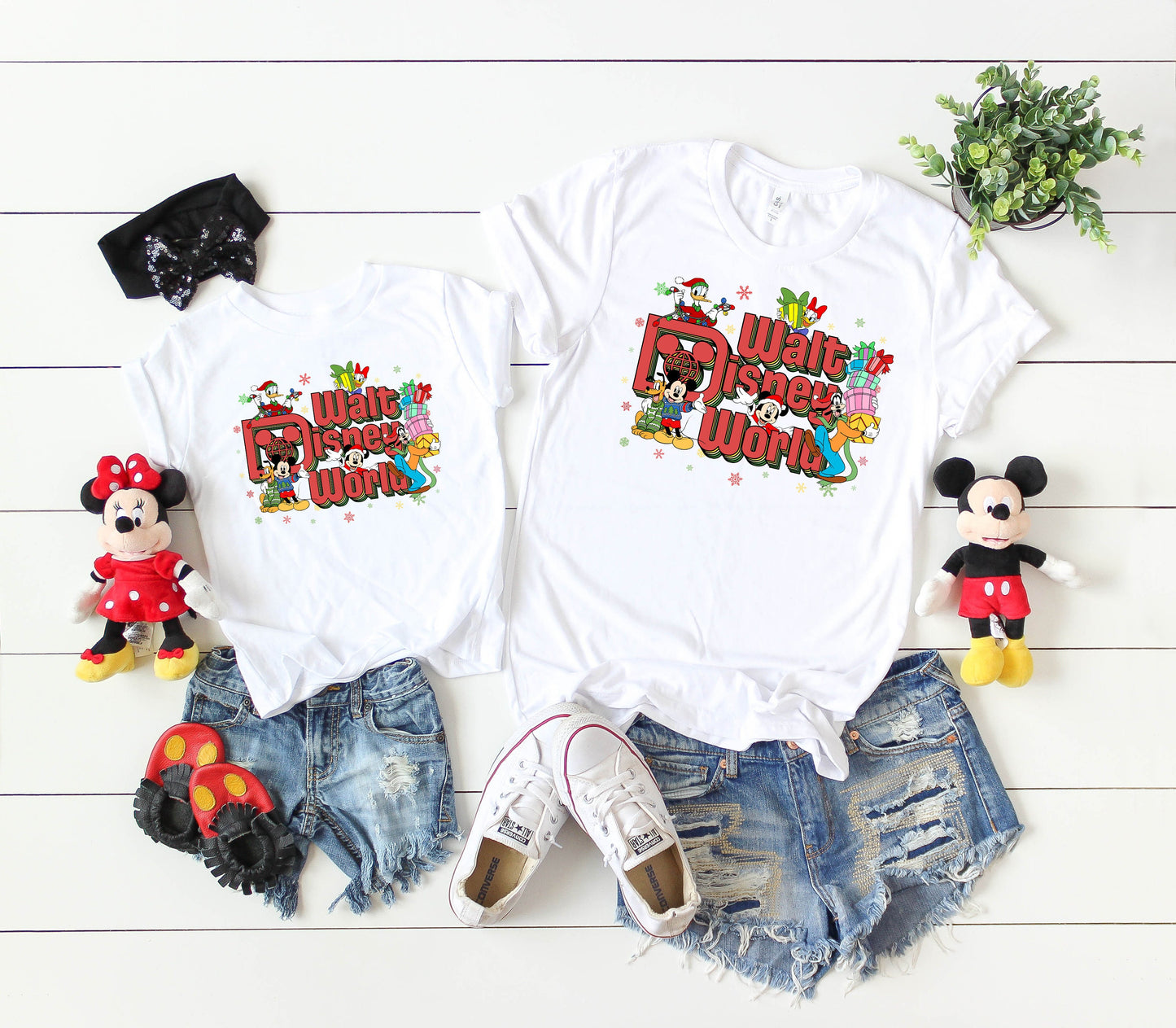 Walt Christmas Transfer -Ready To Press - Transfers For Shirts - Very Merry Christmas Disney Transfer - Mickey Design Transfer
