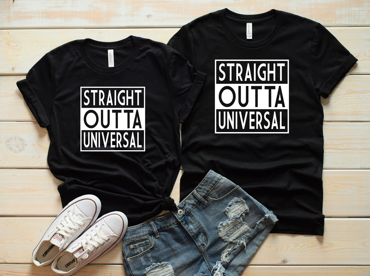 Straight Outta Universal DTF Transfer Ready to Press- Universal Iron On- Disney Shirt - Universal Matching Shirt - Universal Matching Shirt