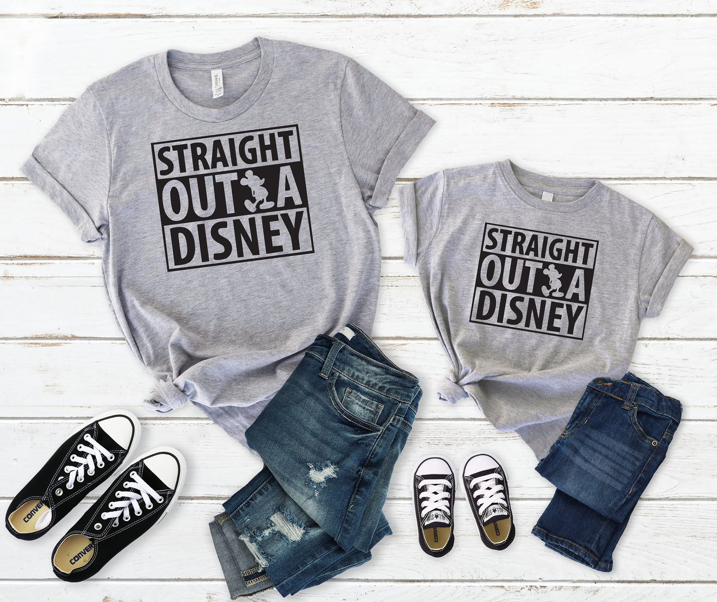 Straight Outta Disney - Disney Matching Iron On - Disney Shirt - Disneyworld Matching Shirt - Disneyland Matching Shirt -Magic Kingdom
