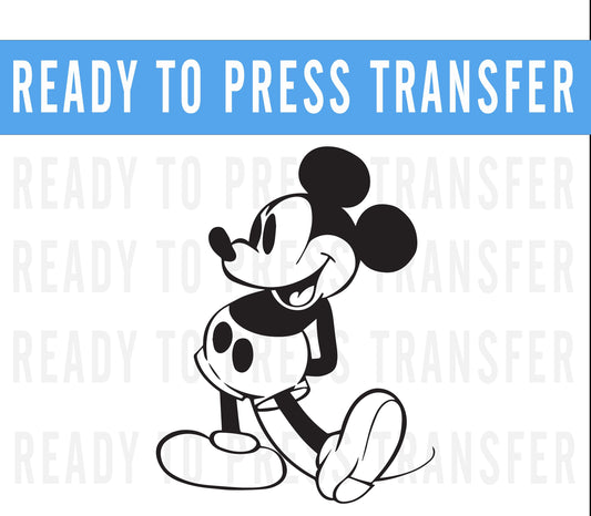 Disney Mickey Vintage - Disney DTF Iron On Transfer - Disney Shirt - Disneyworld Matching Shirt - Disneyland Matching Shirt -Magic Kingdom
