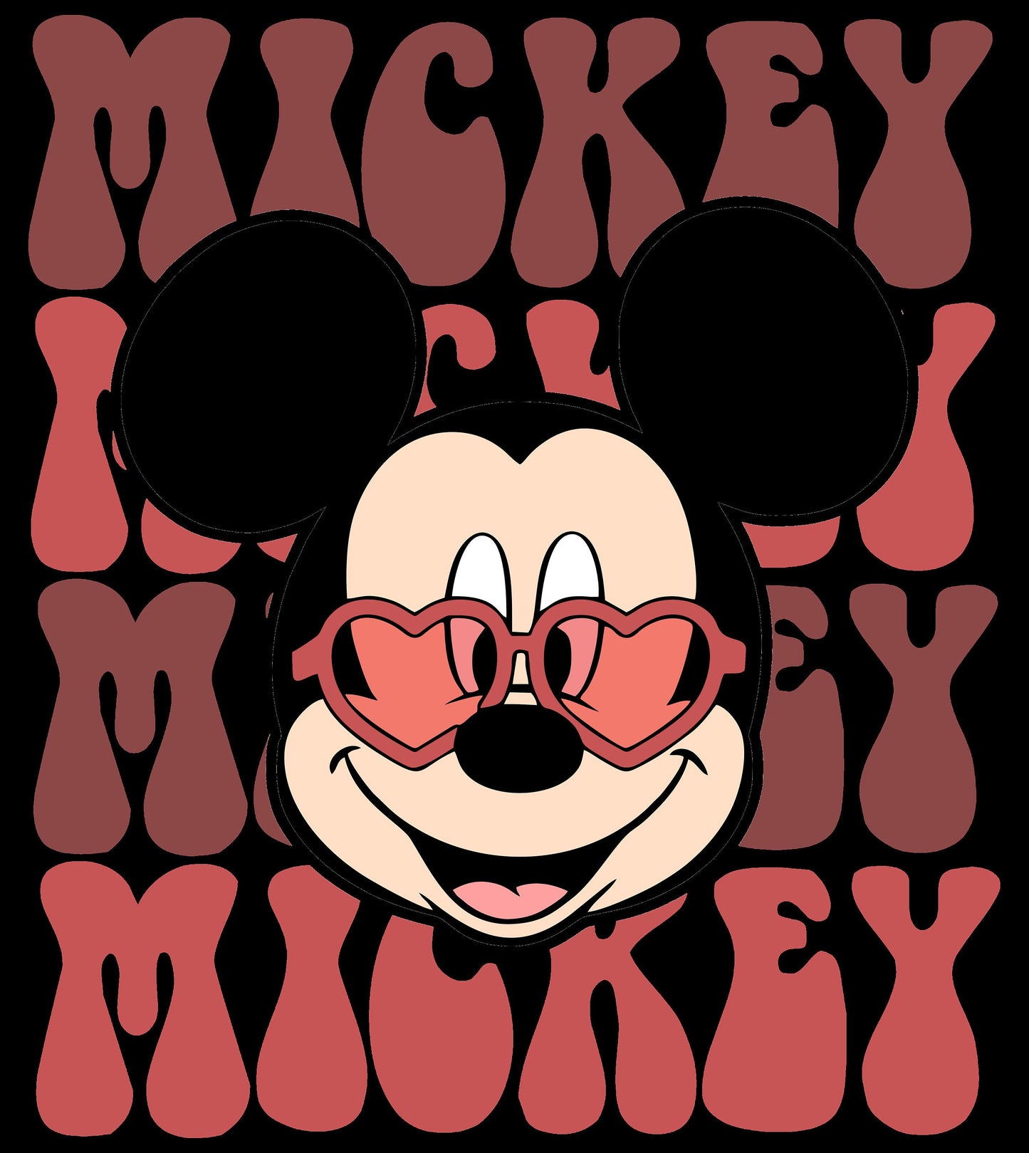 Valentines Minnie Retro Transfer - Ready To Press - Transfers For Shirts - Valentines Disney Transfers -Mickey Valentines DTF Decal