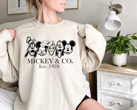 Mickey and Co  Sweatshirts - Disney Family Shirts - Disney Group Shirts - Disney Inspired Shirt - Family Disney Shirts - Group Shirts