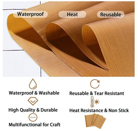 Custom Teflon Sheet for DTF Decal Transfer Application