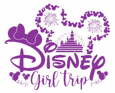Disney Girls Trip Ready To Press Iron On Decal DTF Transfer for Shirts - Minnie Mouse Design Transfer - DTF Decal Transfers