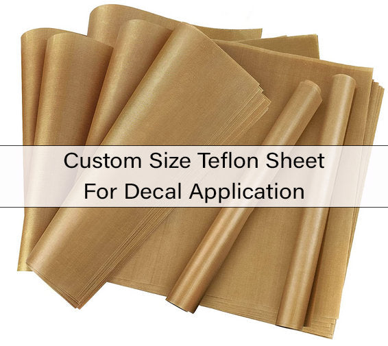 Custom Teflon Sheet for DTF Decal Transfer Application