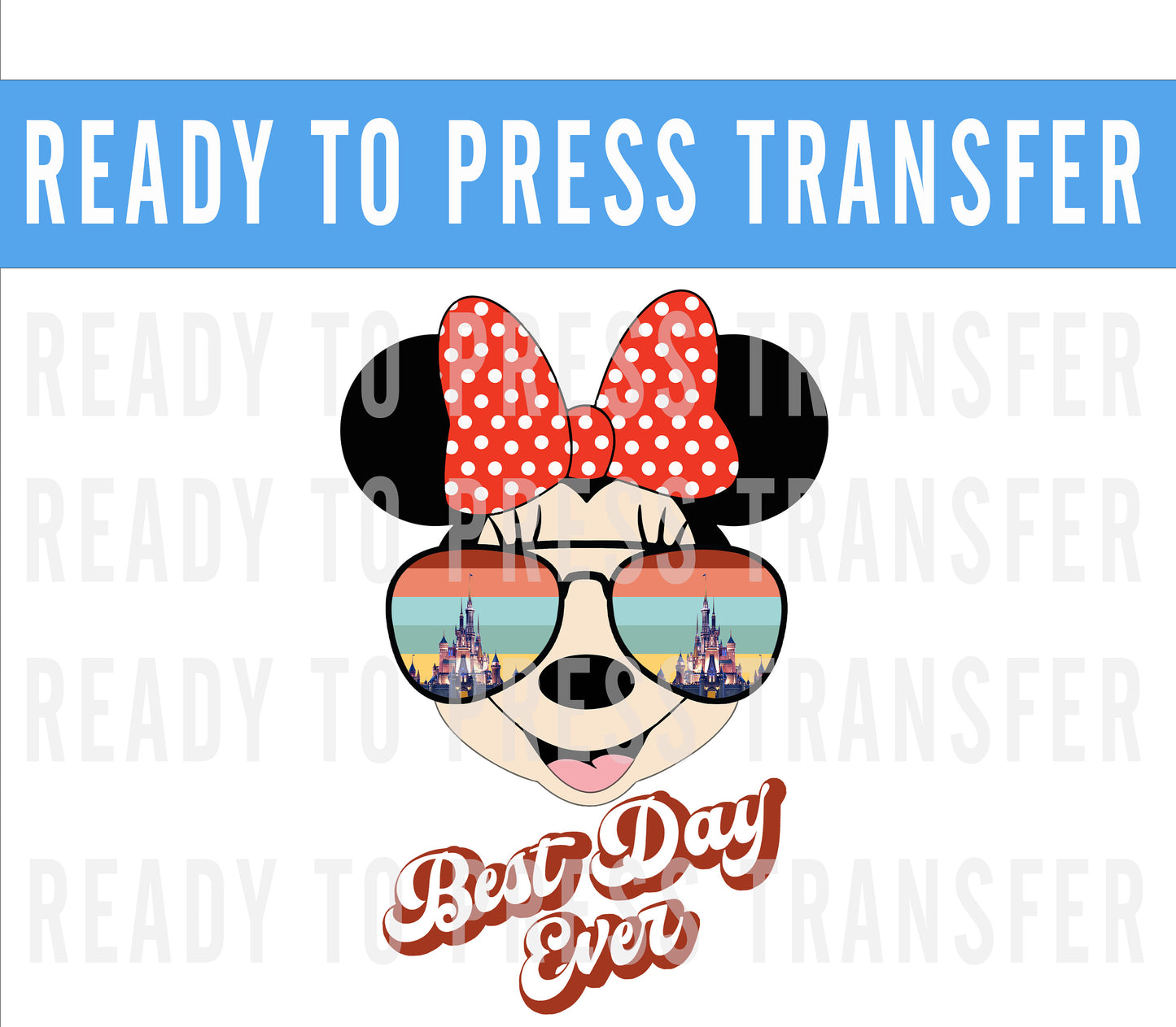 Pluto and Friends Best Day Ever Ready To Press Iron On Decal DTF Transfer For DIY Shirts To Make At Home - Pluto Shirts - Disney Shirts