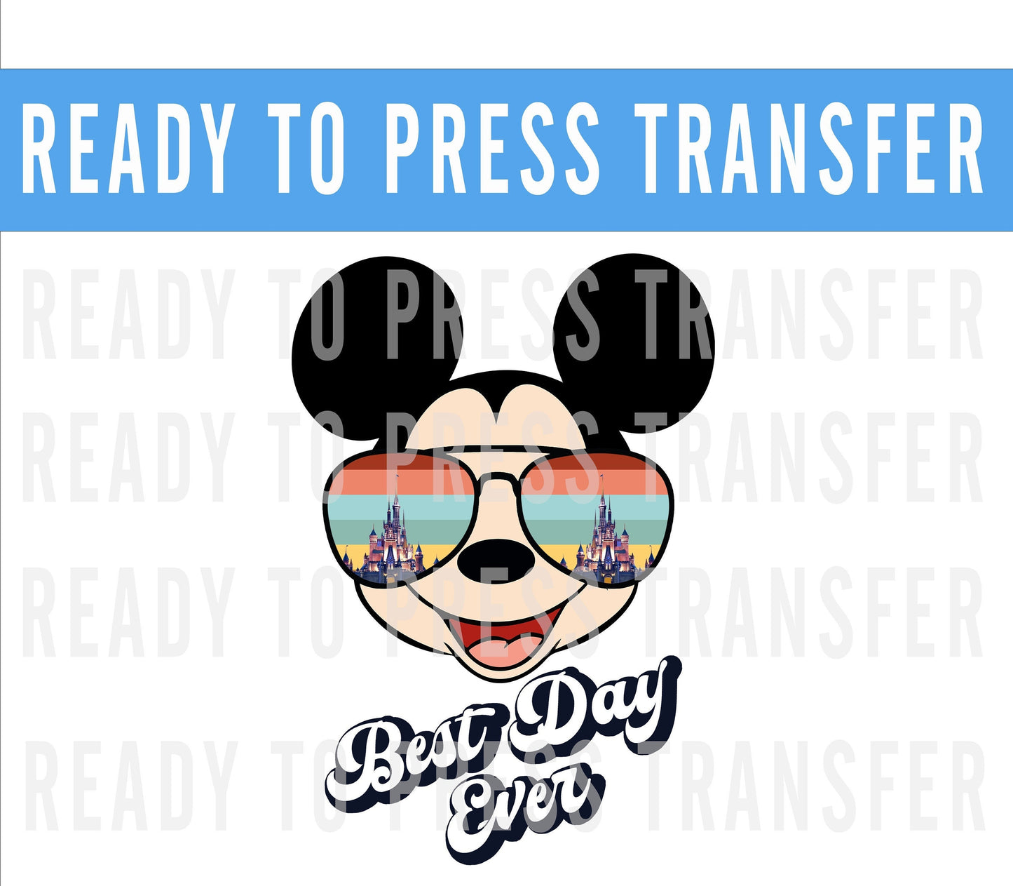 Daisy and Friends Best Day Ever Ready To Press Iron On Decal DTF Transfer For DIY Shirts To Make At Home - Daisy Shirts - Disney Shirts