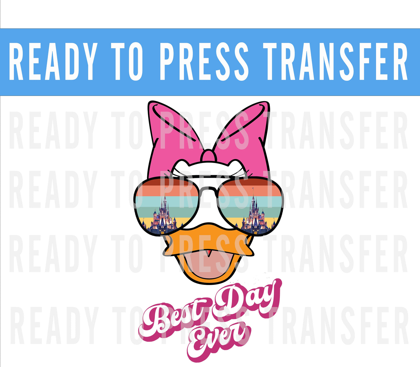 Pluto and Friends Best Day Ever Ready To Press Iron On Decal DTF Transfer For DIY Shirts To Make At Home - Pluto Shirts - Disney Shirts