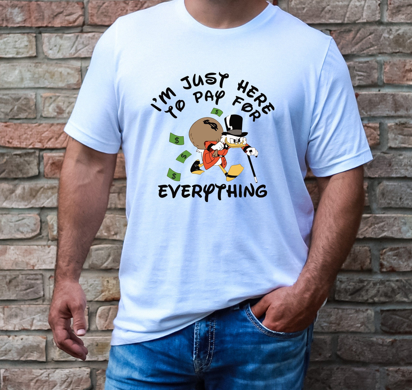 Disney Pay For Everything DTF Transfer - Ready To Press -Transfers For Shirts -Disney Transfers - Scrooge Mcduck DTF Decal Transfers