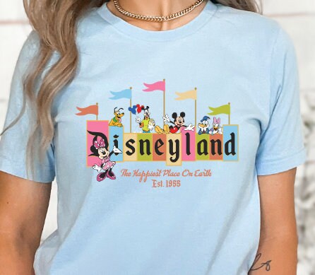 Disneyland California DTF Transfer Ready To Press Iron On Decal To Make Your Own DIY Disney Shirts At Home - Disney Ready To Iron Decals