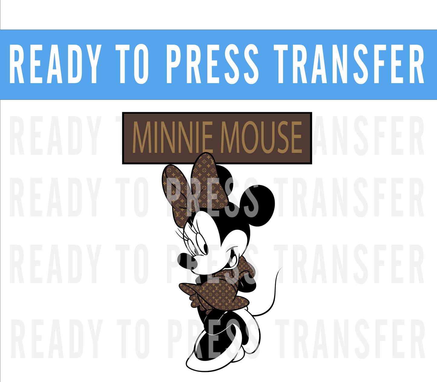 Disney Iron on Decal | Mickey Iron On Decal | Brown & Beige Iron On Decal | Minnie Iron On Decal | Family Disney Shirt | Disney Group Shirt