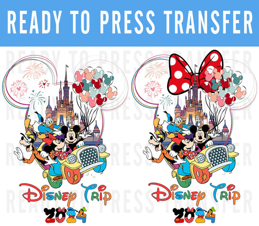 Disney Trip 2024 Transfer - Best Day Ever - Ready To Press - Transfers For Shirts - Disney Transfers - Design Transfer - DTF Decal Transfers
