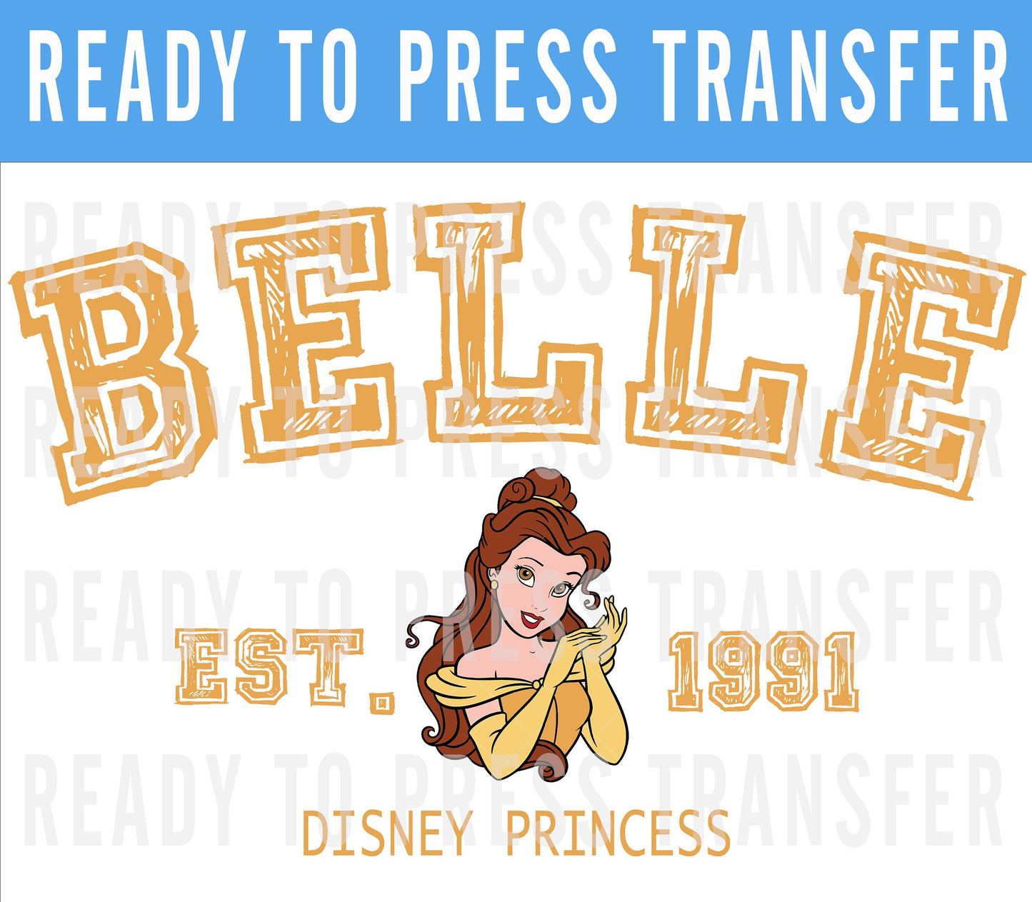 Princess University Disney Transfer - Ready To Press - Transfers For Shirts - Princess Disney DTF Transfers - DTF Decal - Pocohantas Iron On