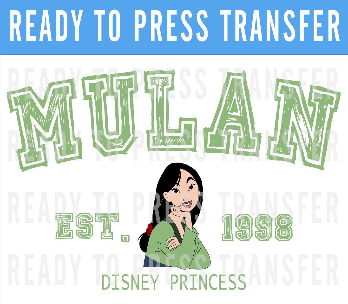 Princess University Disney Transfer - Ready To Press - Transfers For Shirts - Princess Disney DTF Transfers - DTF Decal - Snow White Iron On