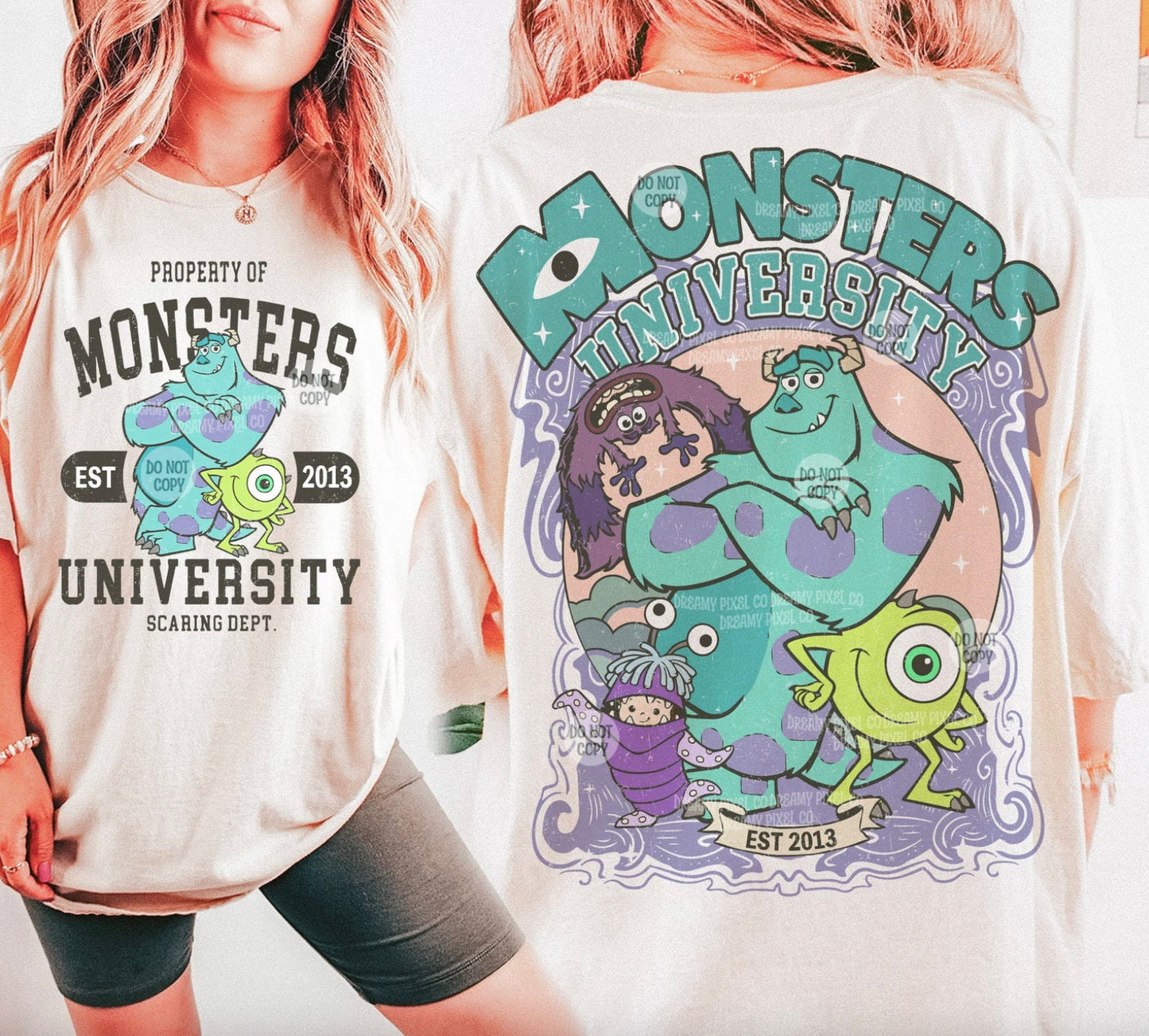 Monsters University Shirt Transfer - Ready To Press - Transfers For Shirt - Disney Transfer - Mickey Design Transfer - DTF Decal Transfers